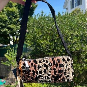 TJ Maxx Cheetah Beaded Bag